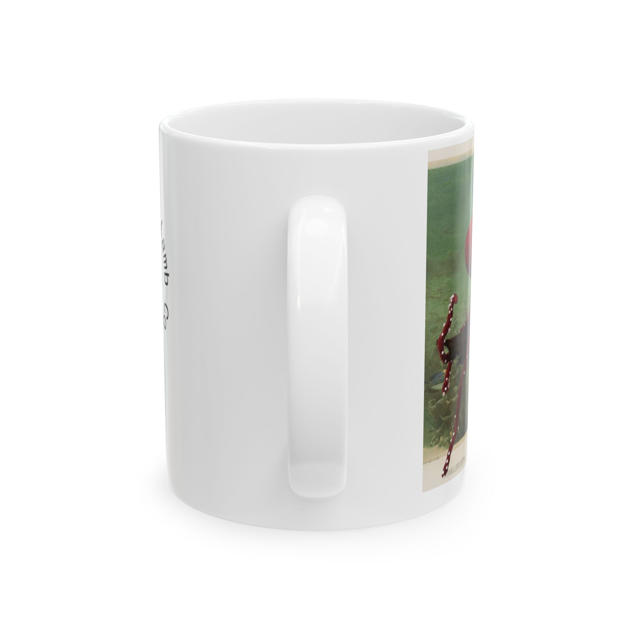 Ceramic Mug - Vintage Art & Humorous Quote “B/c I felt like it” Coffee Cup needle felting enthusiast