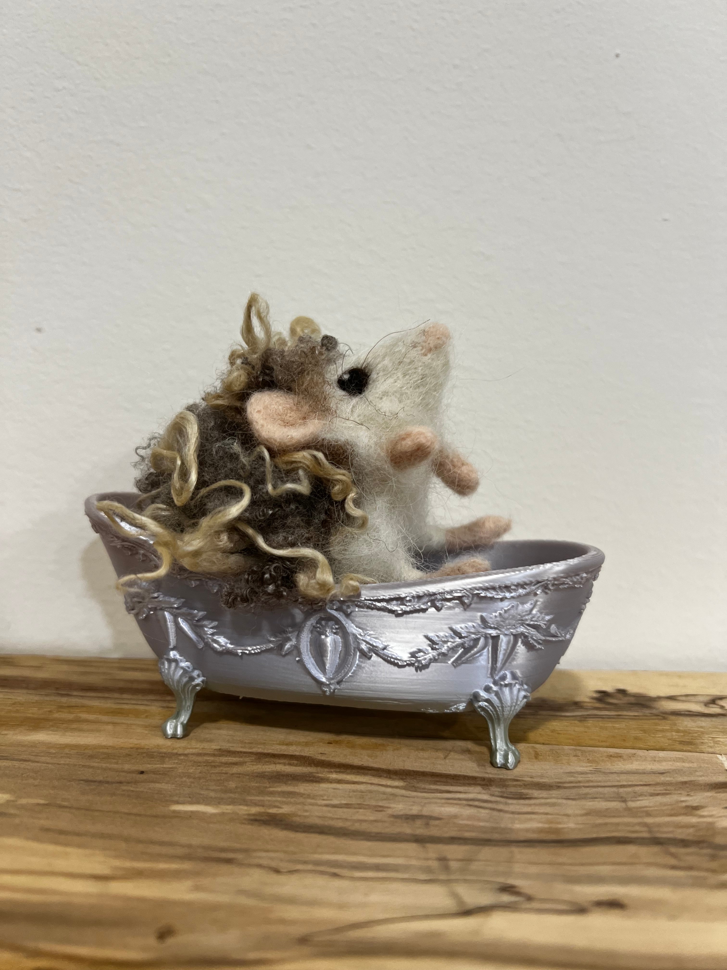 Helga Hedgehog needle felted sculpture